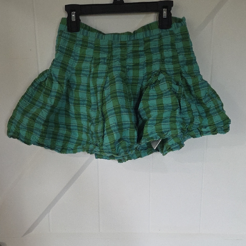 Urban Outfitters Teal Plaid Women's Skorts